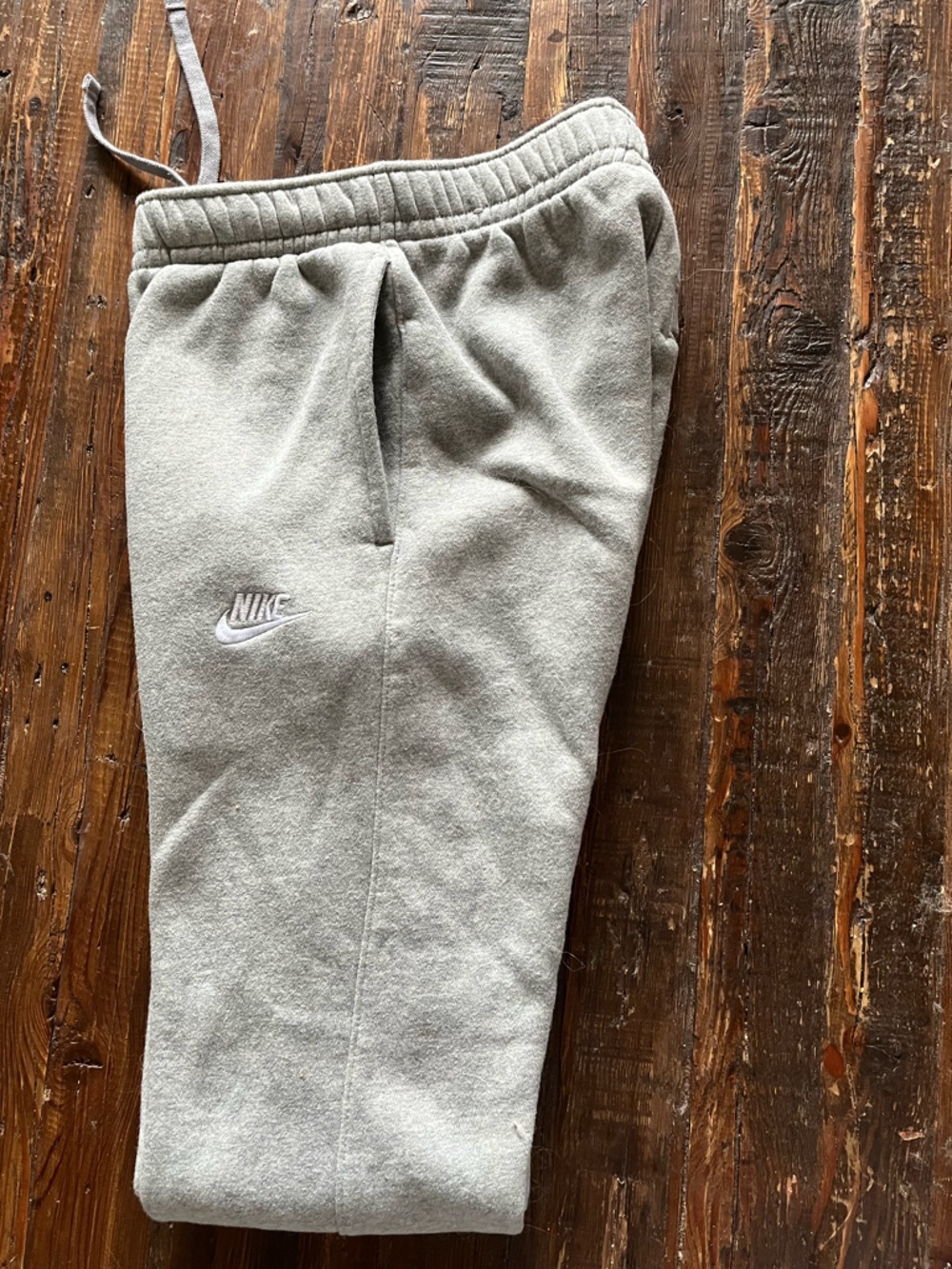 Nike Gray Fleece Joggers with White Swoosh Sz XXS EUC - Picture 10 of 10